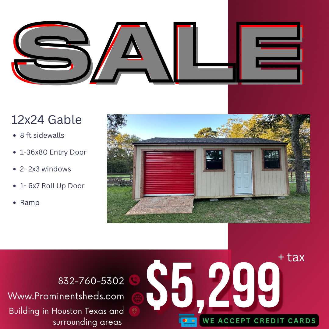 12x24 Gable Storage Special